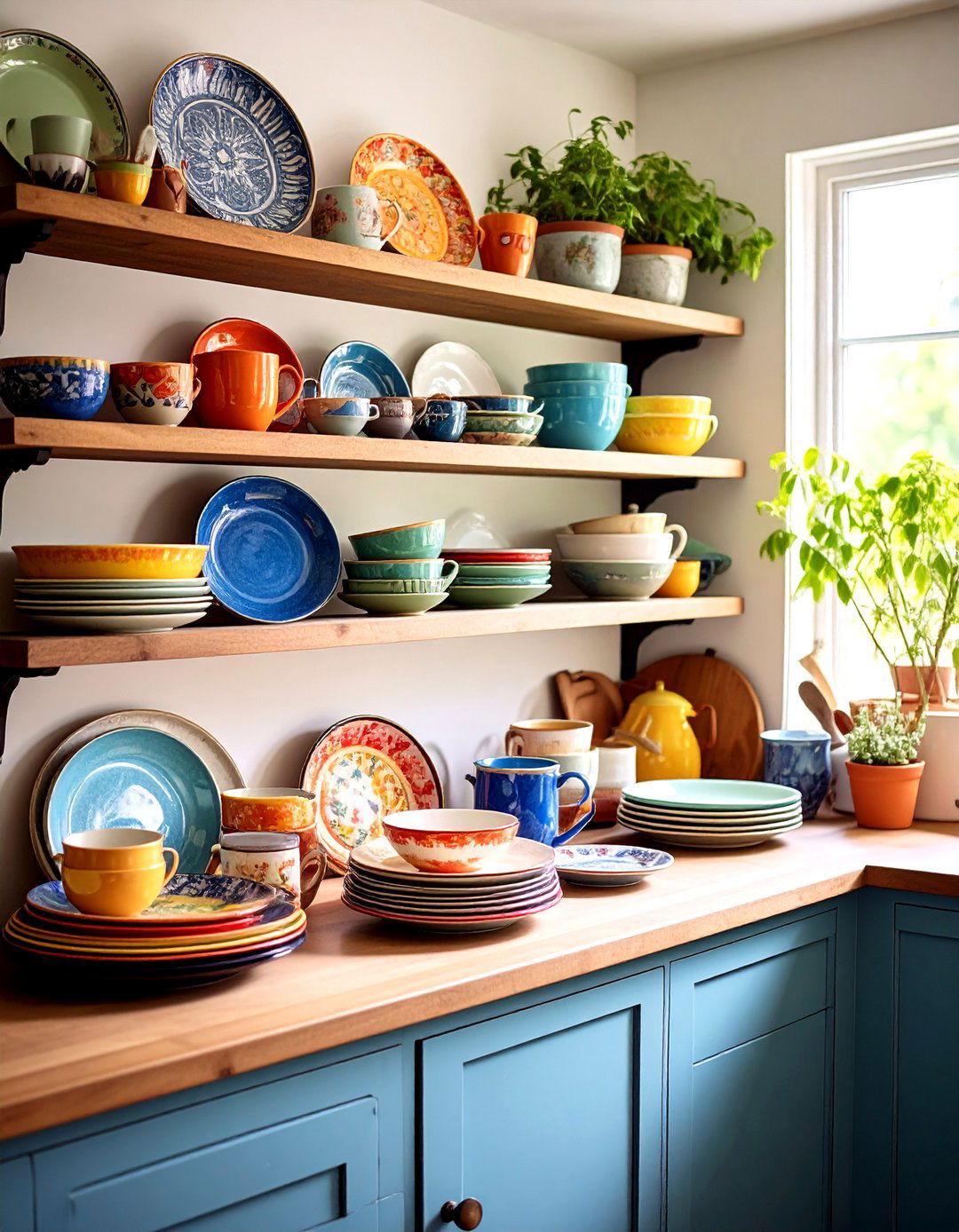 Color Drunk Dinnerware for Everyday Festivity - 20 Boho Kitchen Ideas