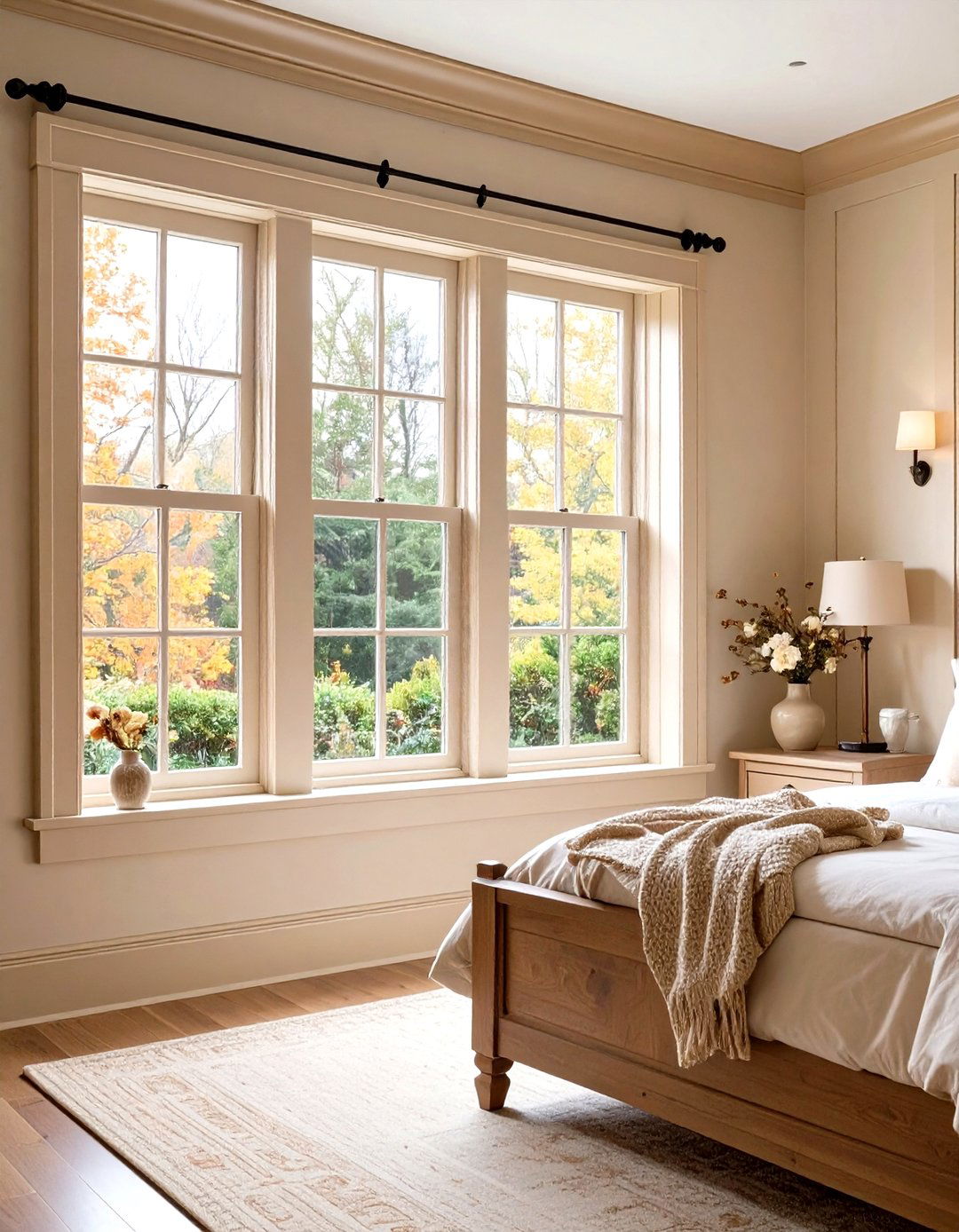 Color Matched Cohesive Window Trim - 20 Farmhouse Interior Window Trim Ideas