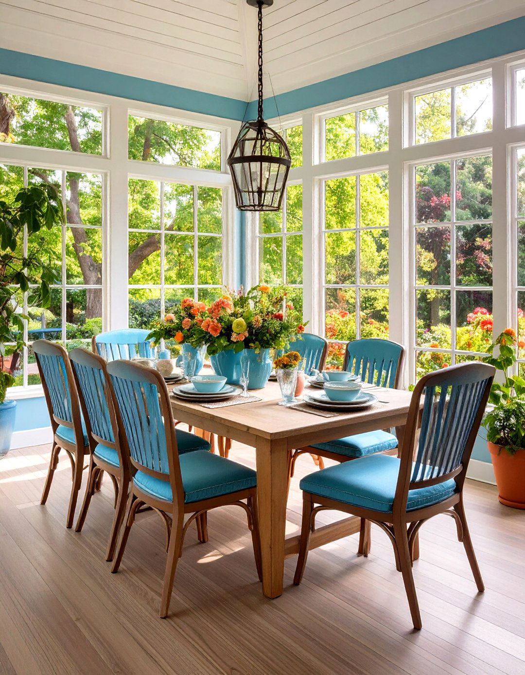 Color Palette Selection - 20 Sunroom Dining Room Ideas