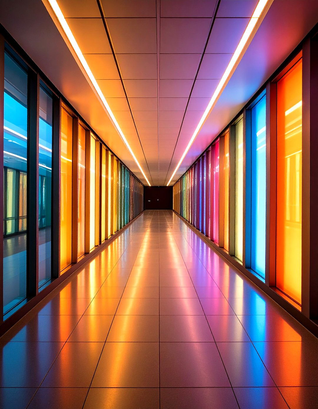 Color Tunable Hallway LEDs for Circadian Rhythm - 20 Hallway Lighting Ideas