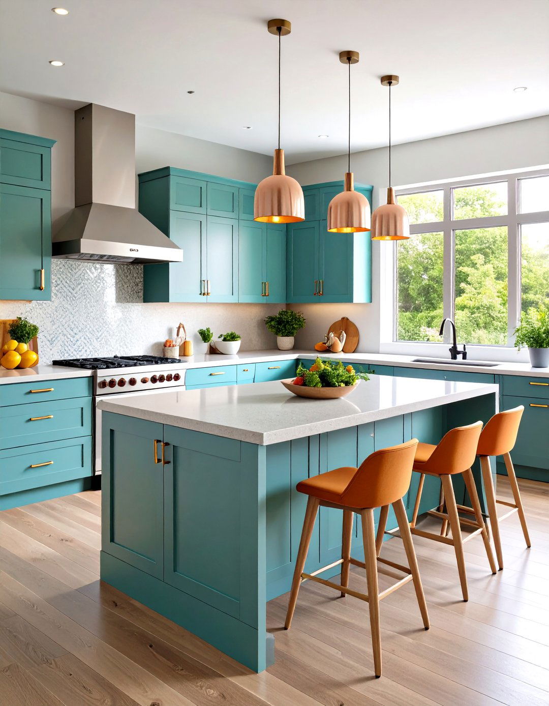 Colored Concrete Countertop with Integral Pigments - 20 Concrete Countertop Ideas