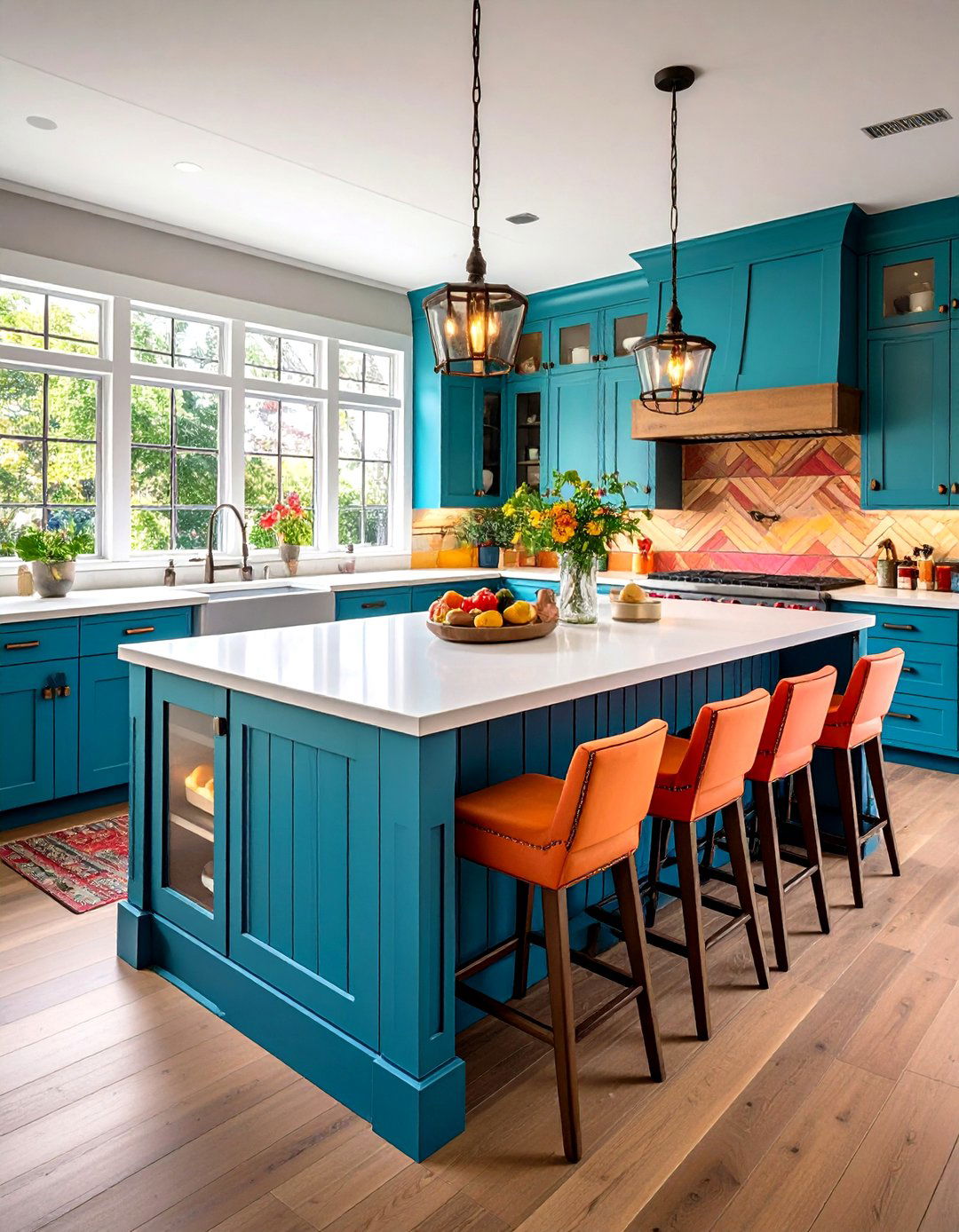 Colored Shiplap Islands - 20 Shiplap Kitchen Island Ideas