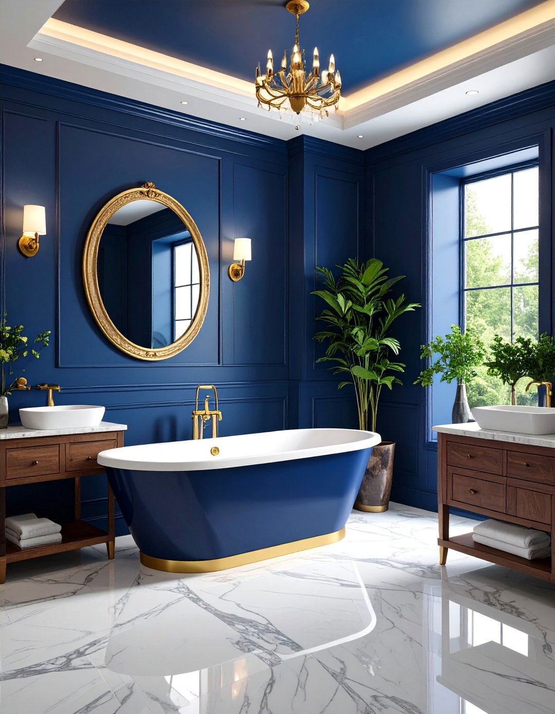 Colorful Bathroom Color Drenching Techniques - 20 Colorful Bathroom Ideas