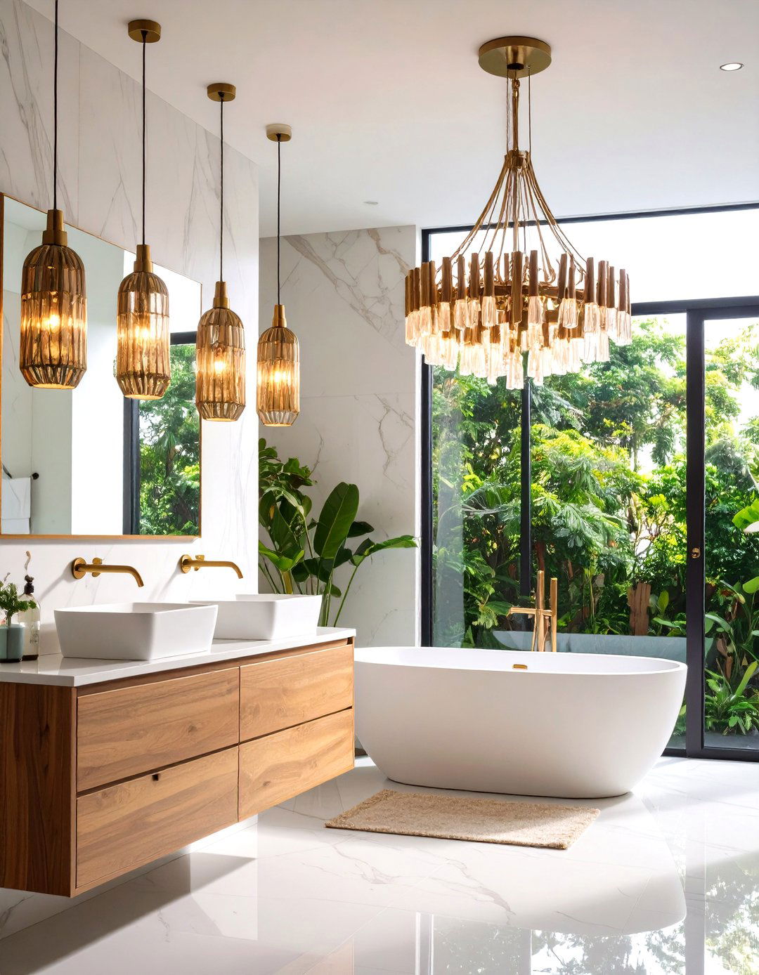 Colorful Bathroom Lighting Fixtures - 20 Colorful Bathroom Ideas