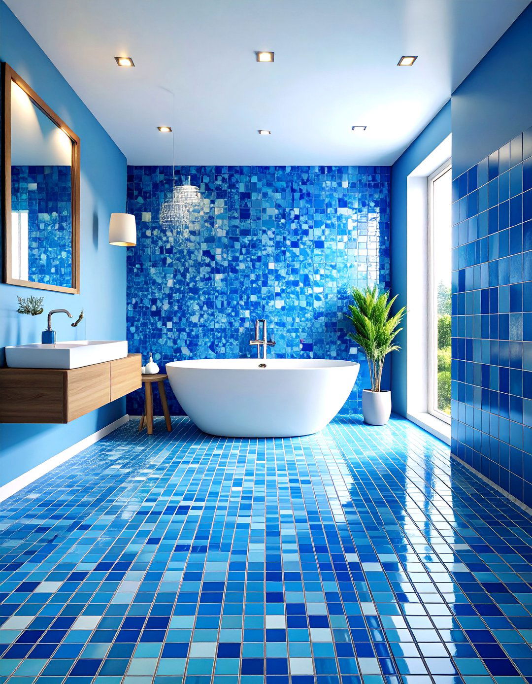 Colorful Bathroom Mosaic Tile Designs - 20 Colorful Bathroom Ideas
