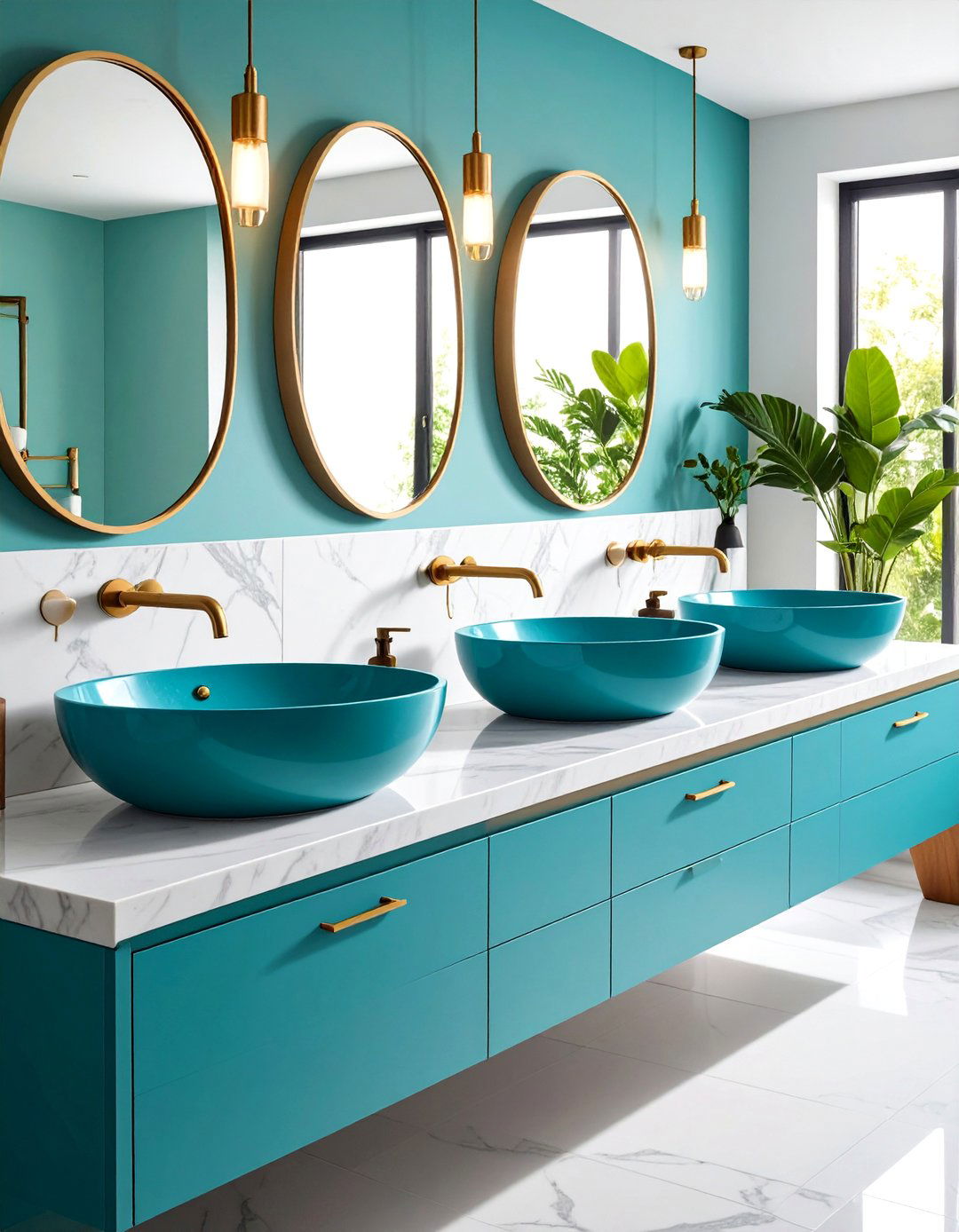 Colorful Bathroom Sink and Basin Options - 20 Colorful Bathroom Ideas