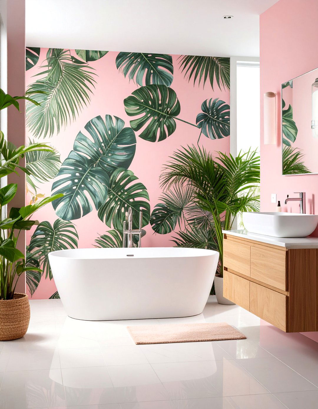 Colorful Bathroom Tropical Themes - 20 Colorful Bathroom Ideas