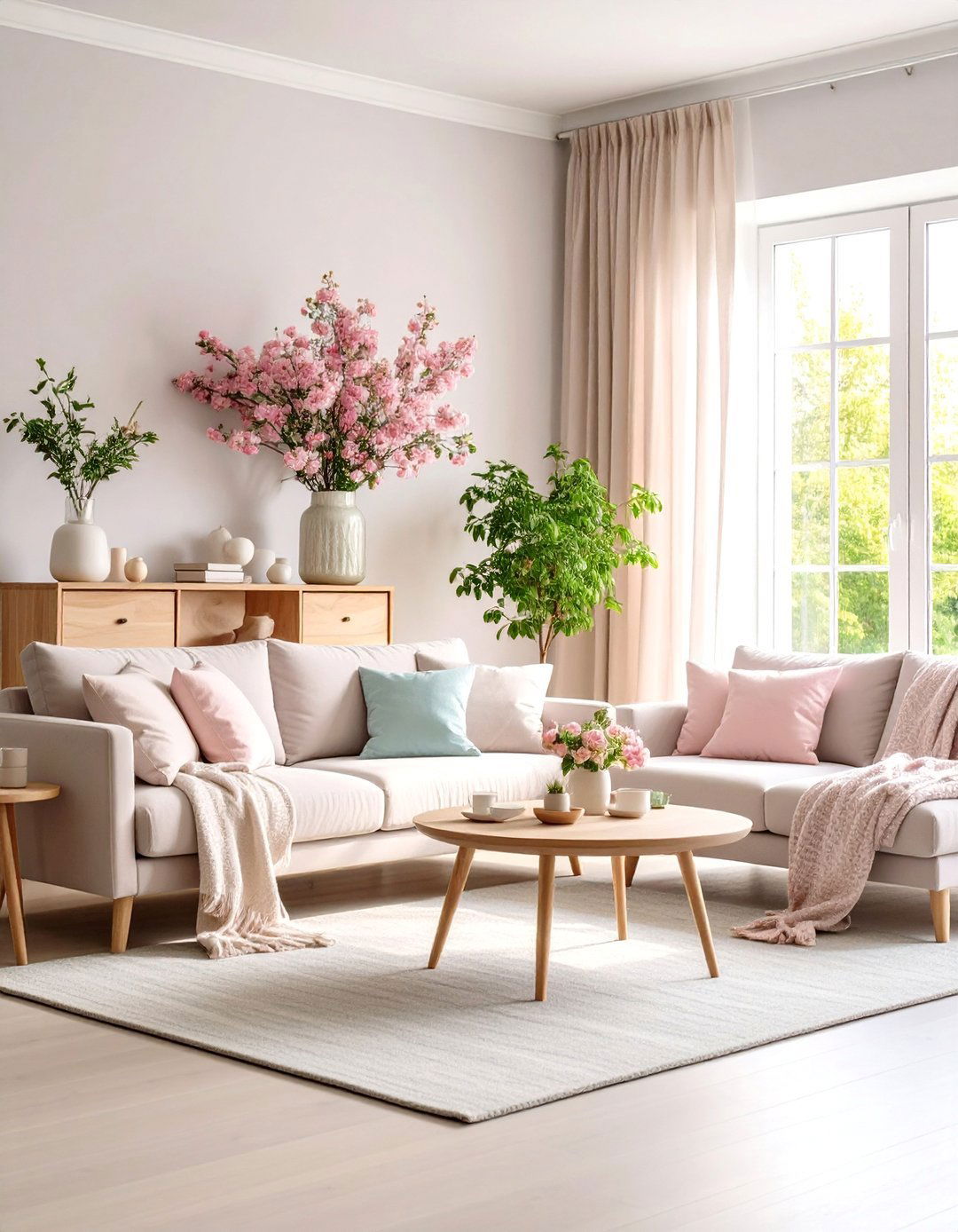 Colorful Living Room with Pastel Palette Harmony - 20 Colorful Living Room Ideas