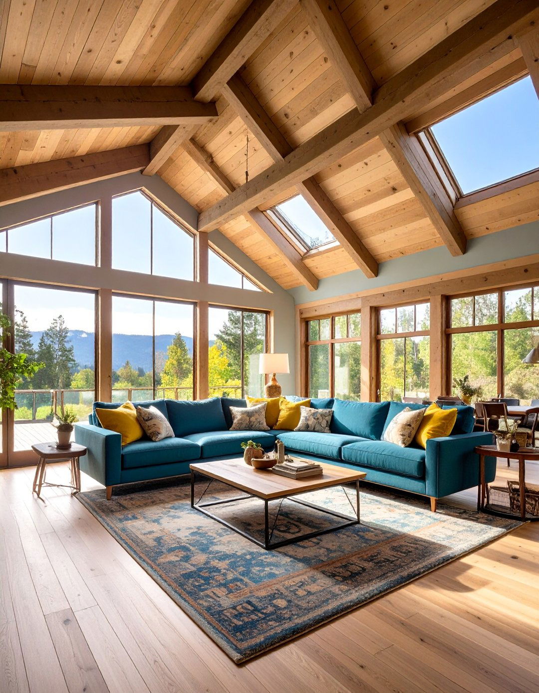 Combine Shiplap with Vaulted Ceiling Beams - 20 Shiplap Ceiling Ideas