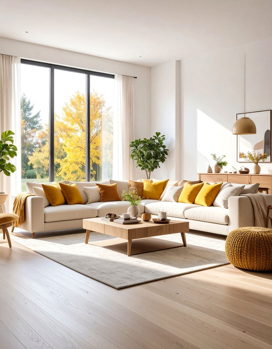 Comfort Driven Living Room Design with Plush Furnishings - 20 Living Room Design Ideas