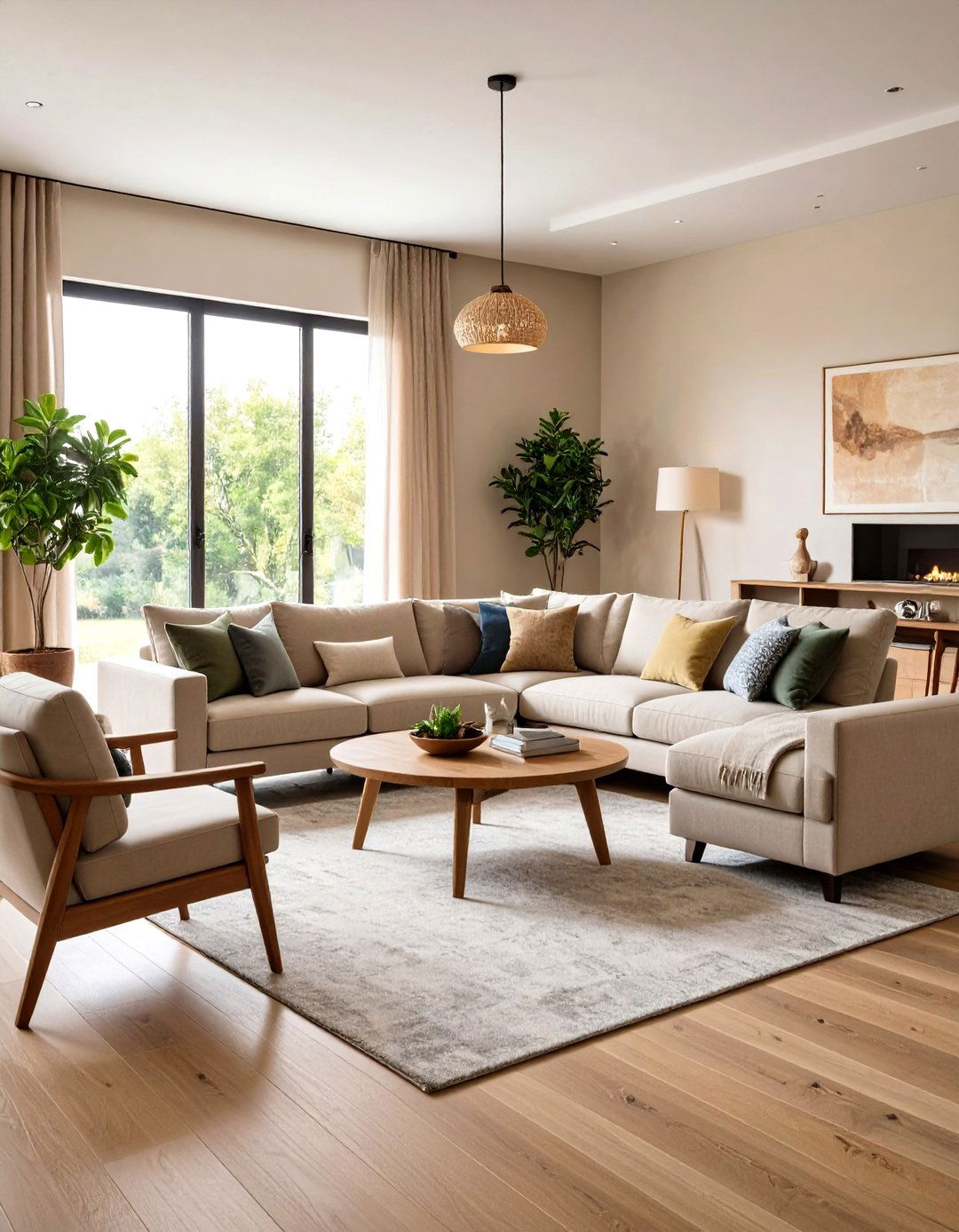 Comfortable Sectional Seating in Transitional Living Rooms - 20 Transitional Living Room Ideas
