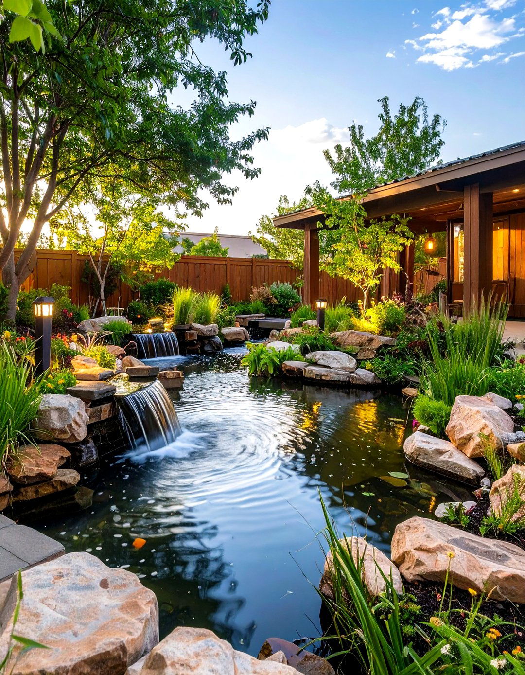 Community Pocket Park Fish Pond - 20 Fish Pond Ideas