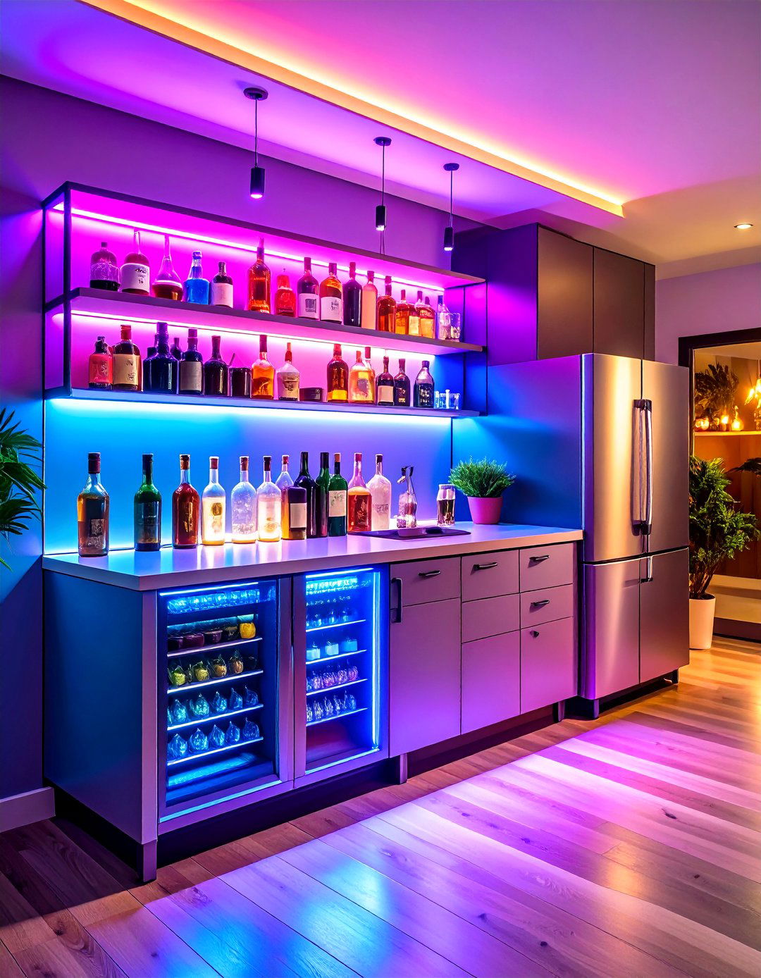 Compact Apartment Mini Bar Solution - 20 Mini Bar Ideas