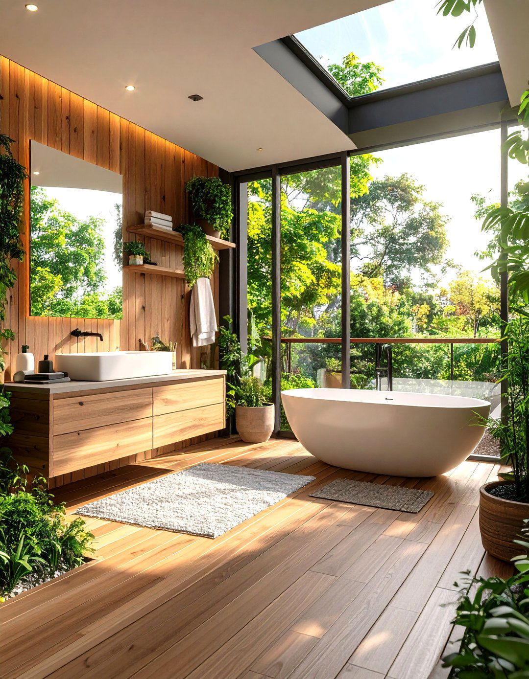 Compact Balcony Greenhouse Bathroom - 20 Greenhouse Bathroom Ideas