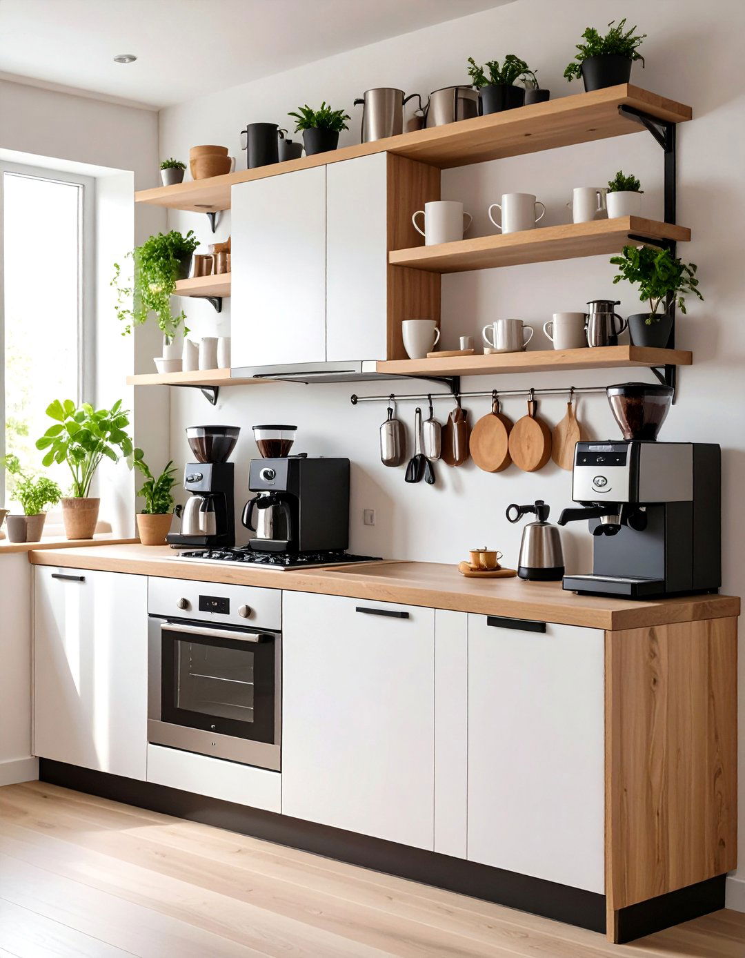 Compact Coffee Station for Small Spaces - 20 Coffee Station Ideas