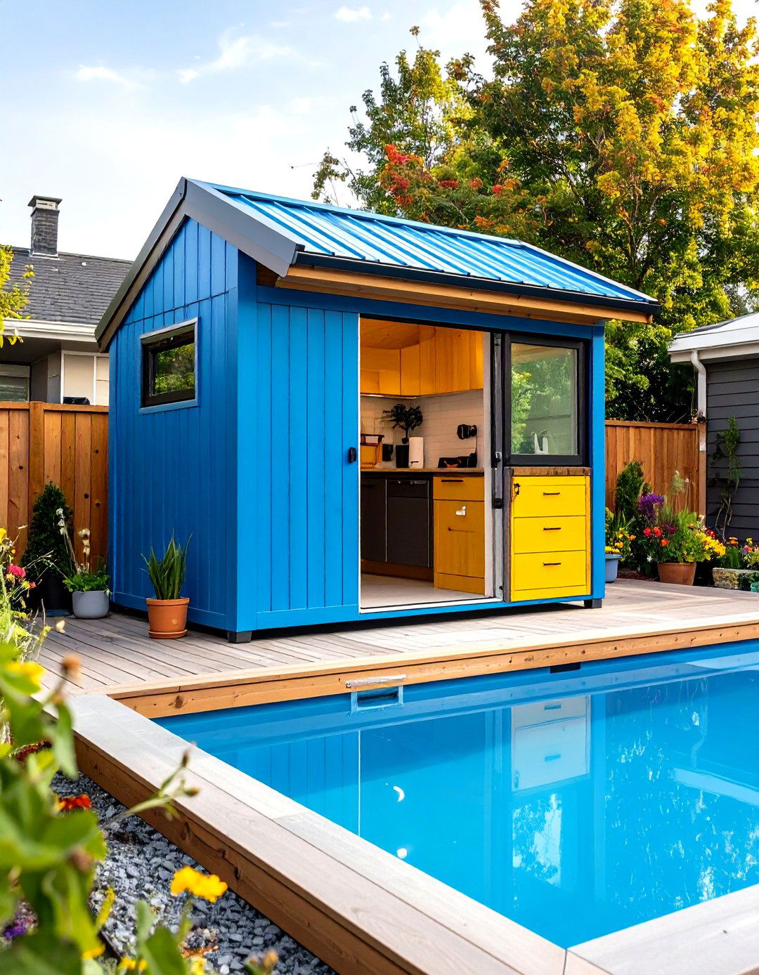 Compact Efficiency Pool Shed - 20 Pool Shed Ideas