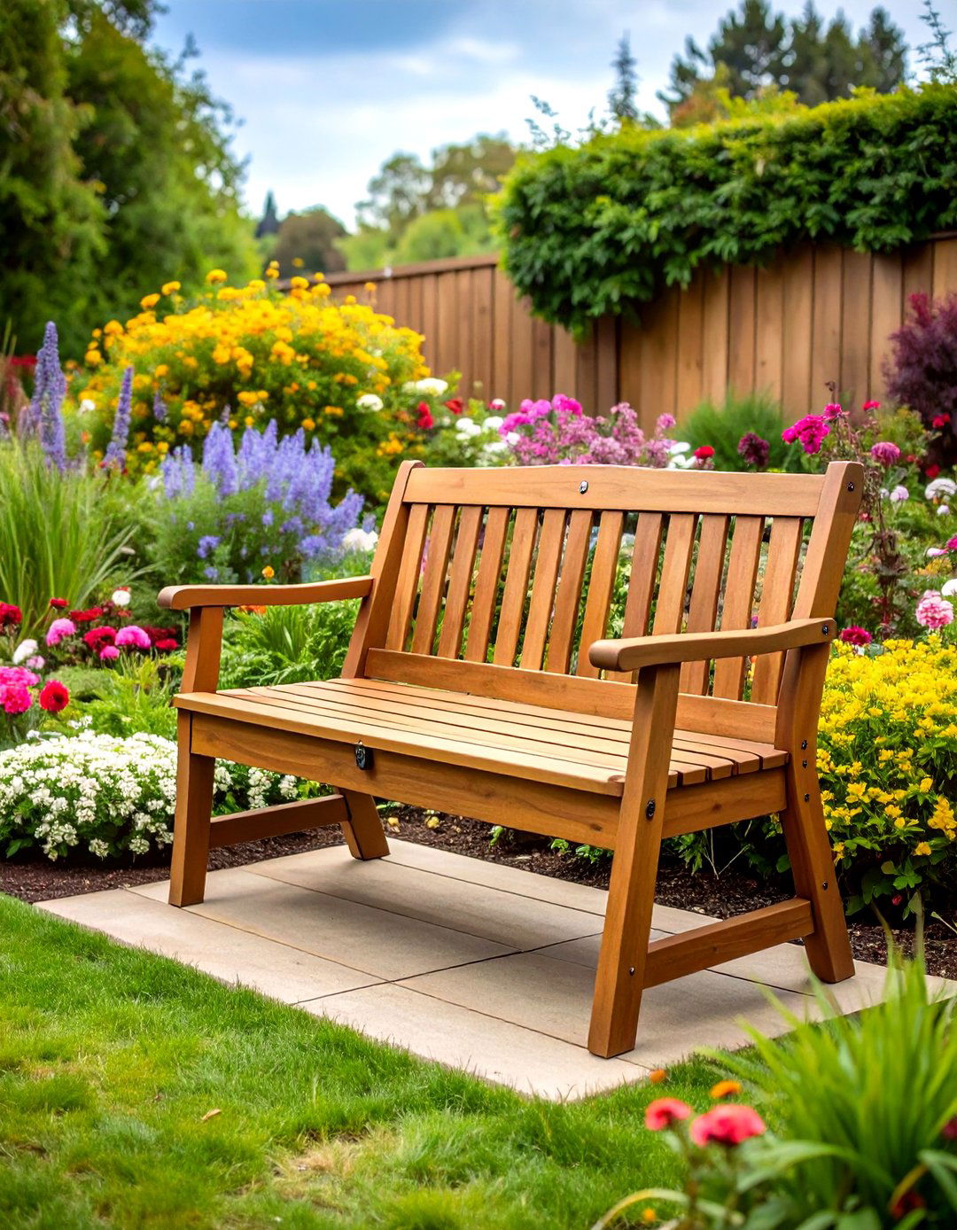Compact Folding Front Porch Bench - 20 Front Porch Bench Ideas
