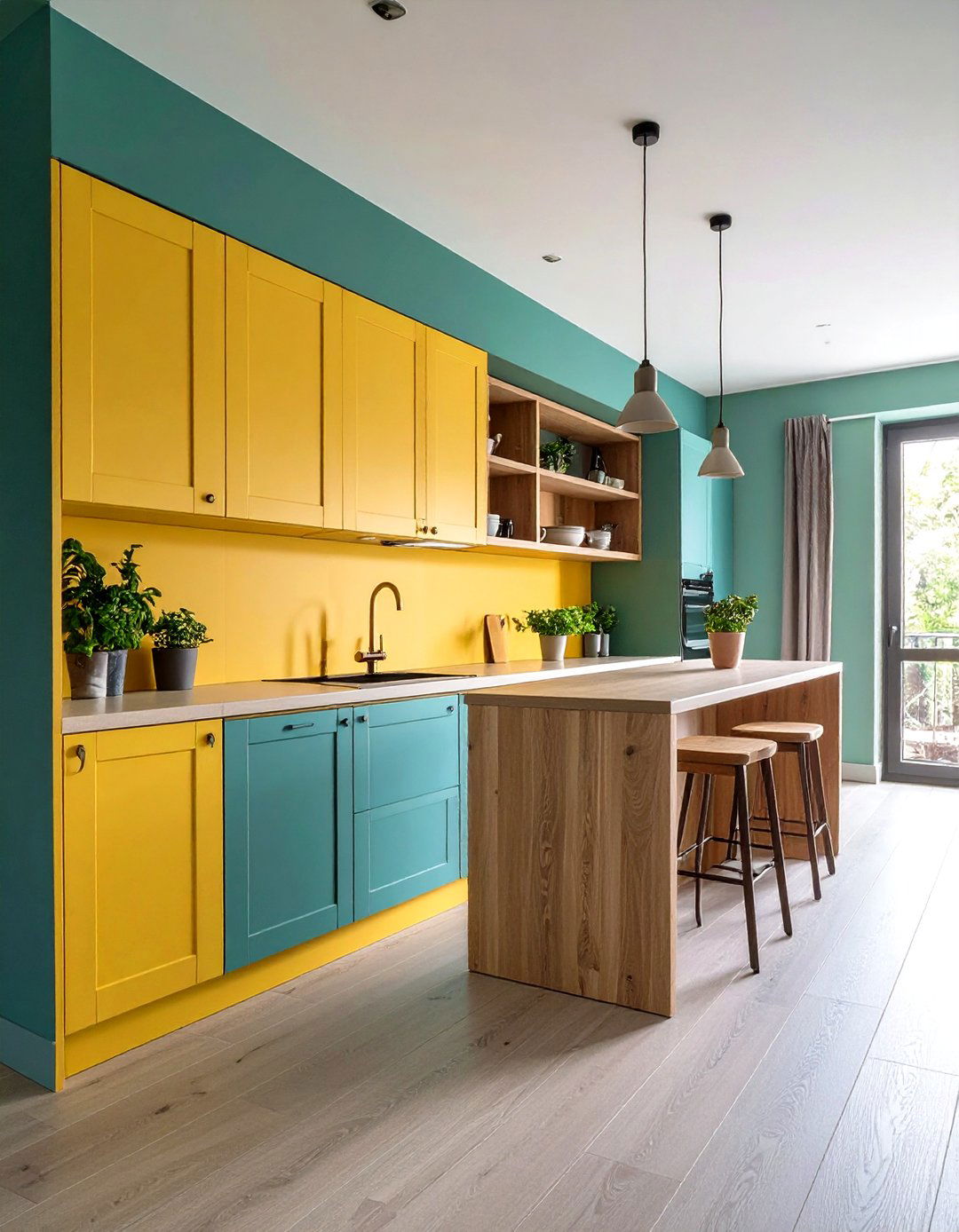 Compact Galley Layout Maximizes a Narrow Cabin Kitchen - 20 Cabin Kitchen Ideas