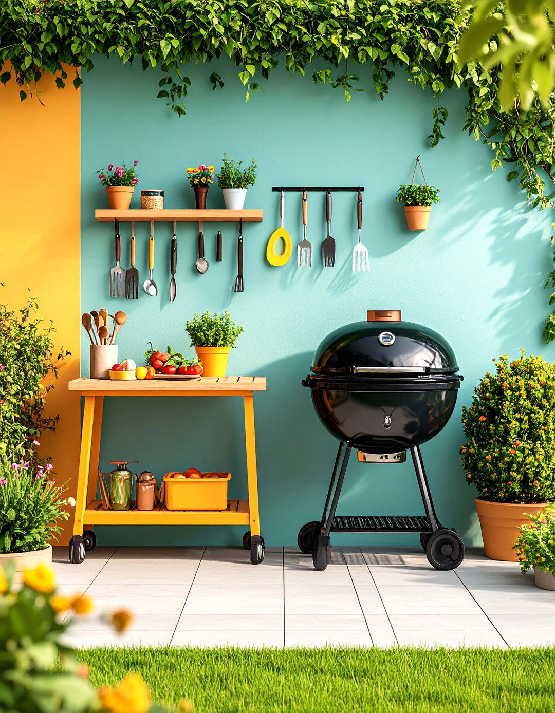 Compact Grill or Outdoor Kitchen Station - 20 Small Backyard Patio Ideas