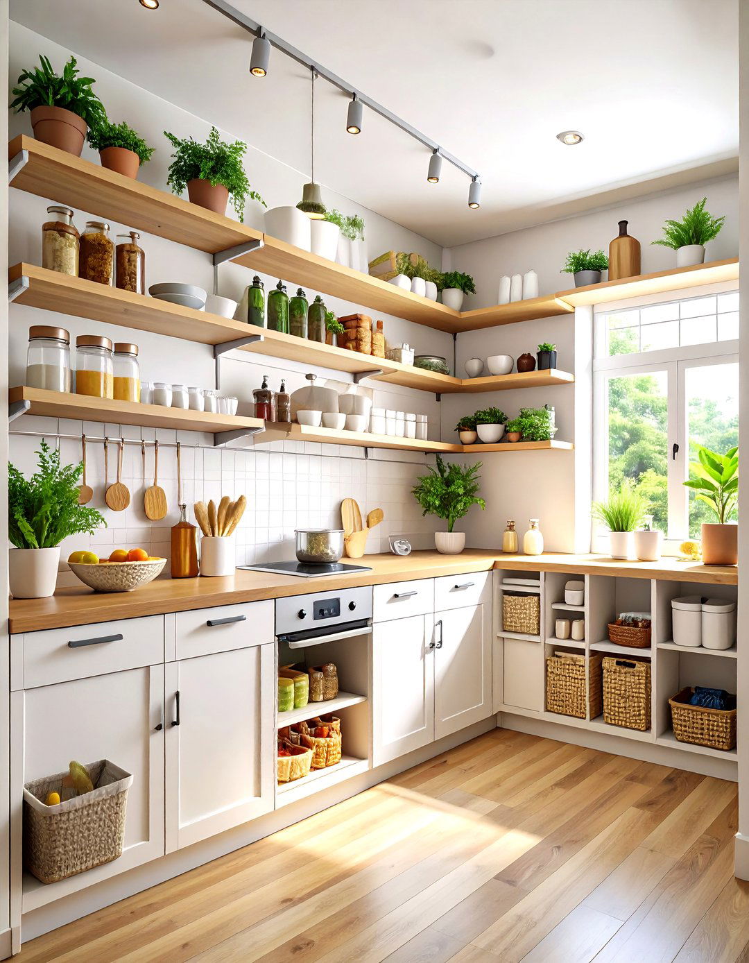 Compact Kitchen Pantry with Vertical Storage Solutions - 20 Kitchen Pantry Ideas