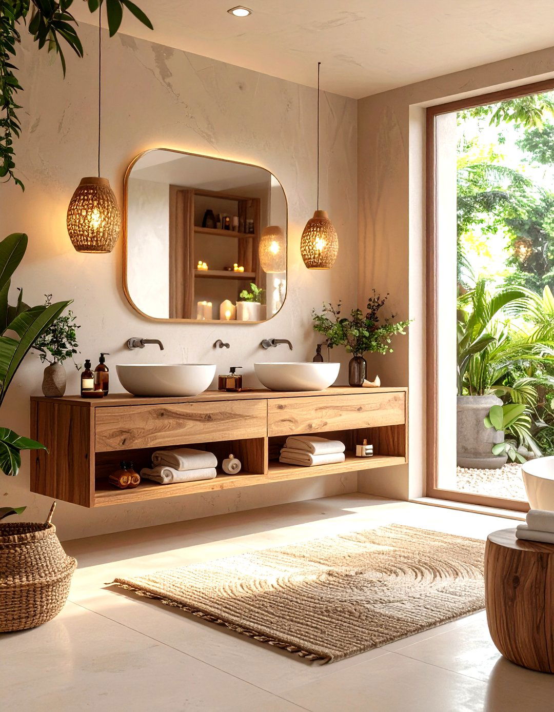 Compact Spa Powder Room - 20 Eclectic Powder Room Ideas