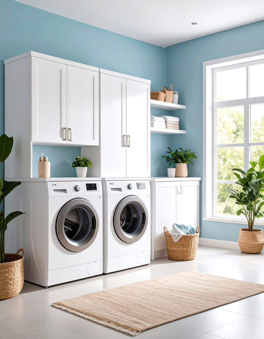 Compact Space Laundry Room Cabinet Solutions - 20 Laundry Room Cabinet Ideas