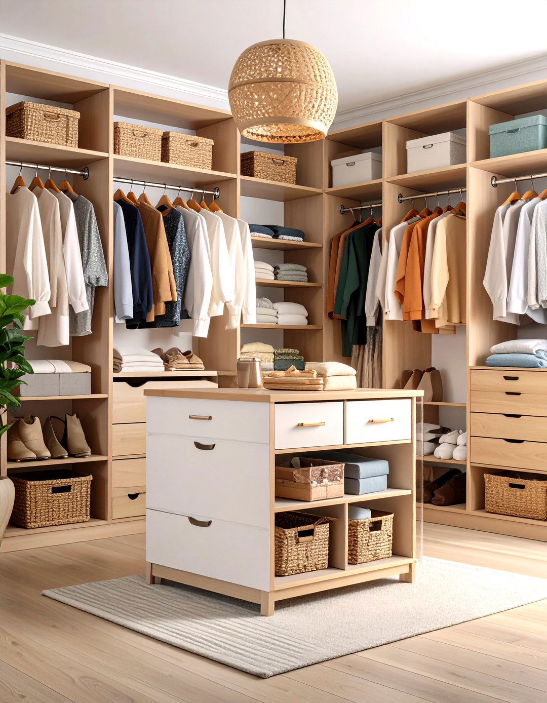 Compact Space Saving Closet Island - 20 Closet Island Ideas