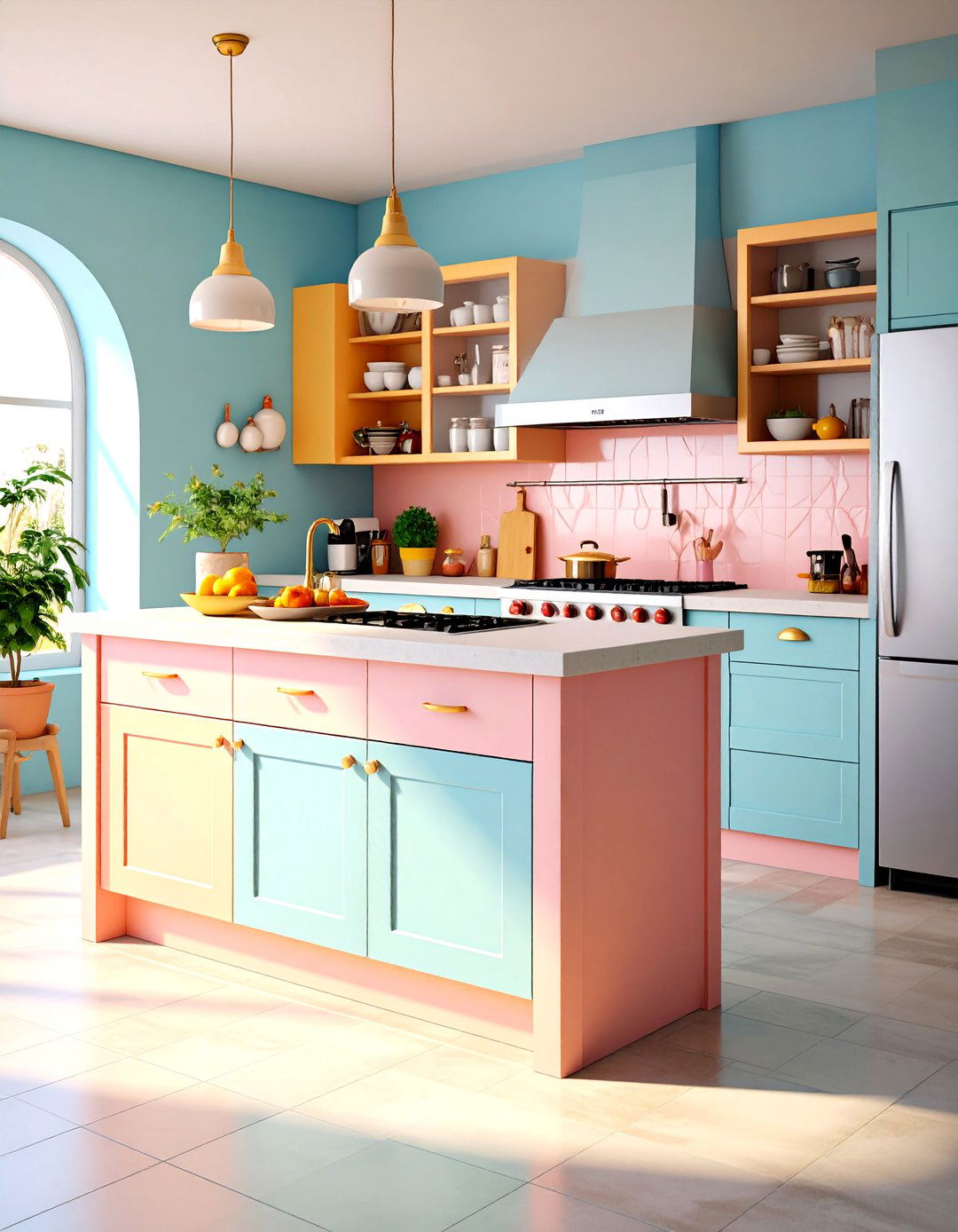 Compact Stucco Kitchen for Small Spaces - 20 Stucco Outdoor Kitchen Ideas