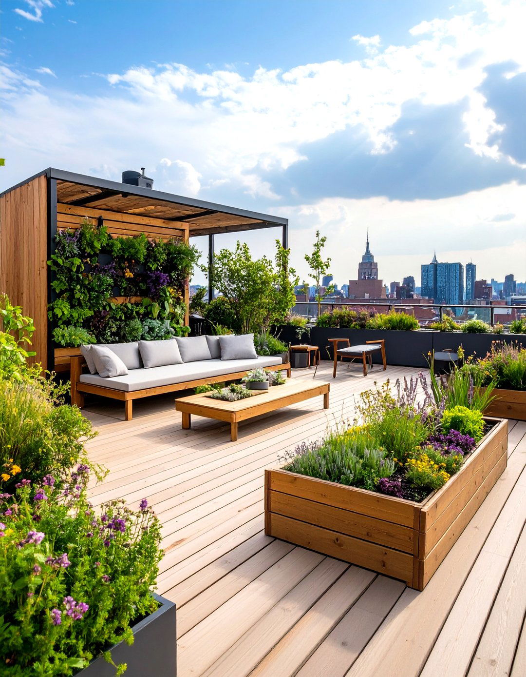 Compact Urban Rooftop Deck - 20 Rooftop Deck Ideas