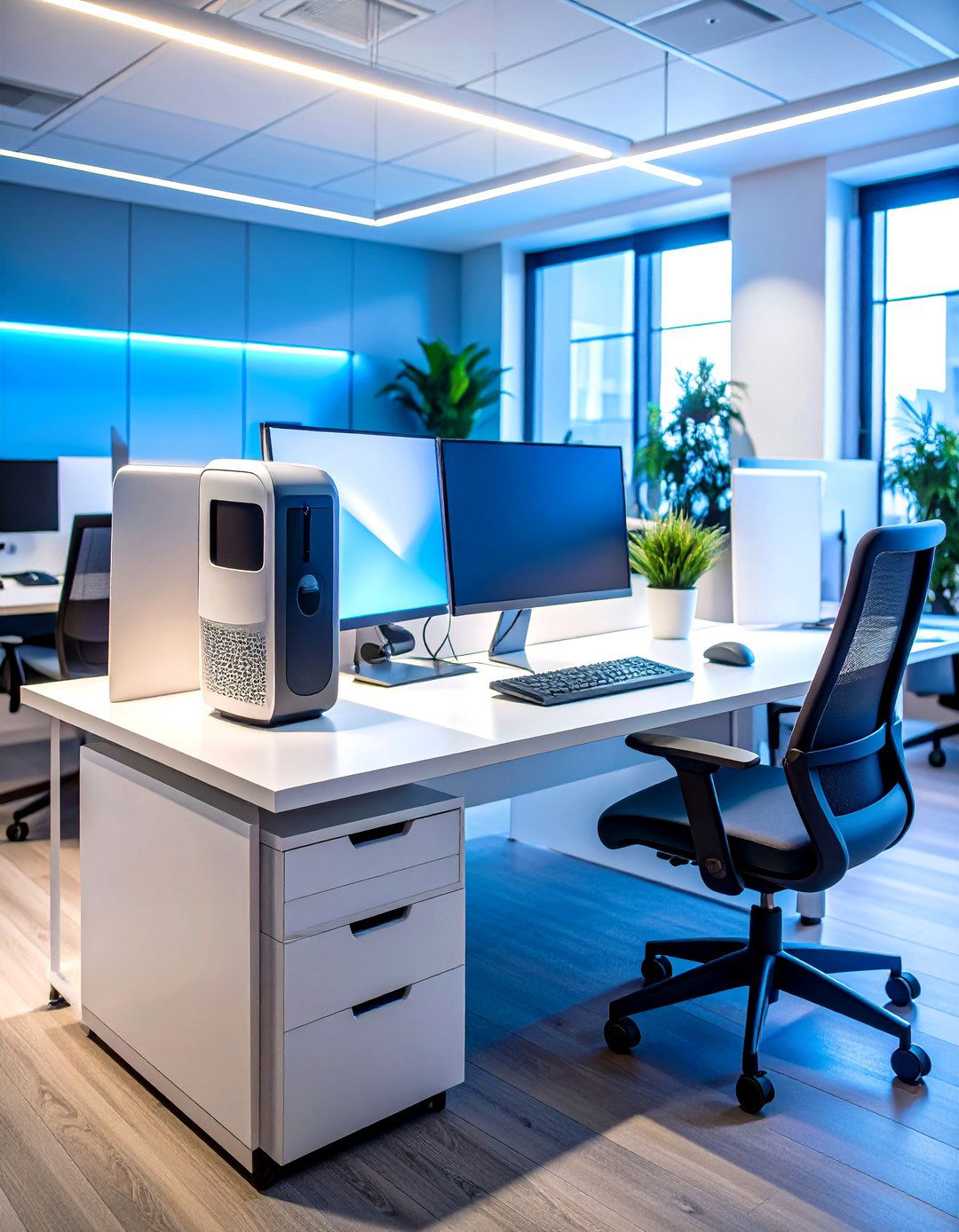 Compact White Noise Machine to Shield Focus - 20 Cubicle Decor Ideas