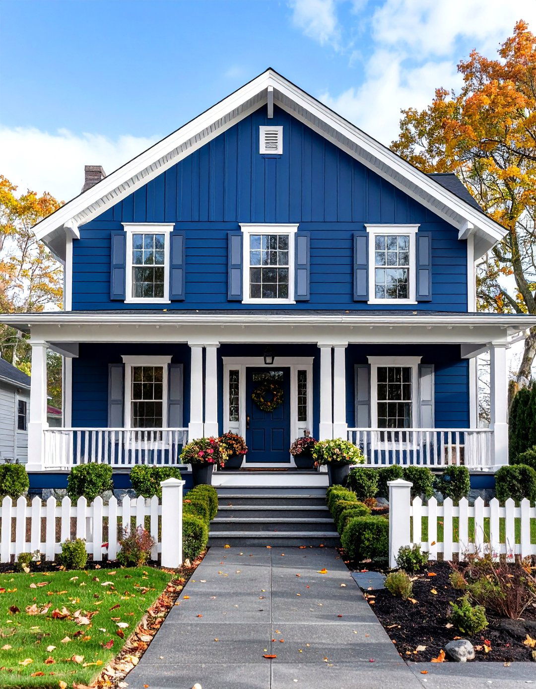 Compass Blue Exterior House Color - 20 Blue Exterior House Colors