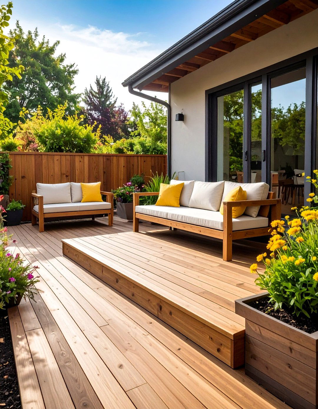 Composite Deck Built in Seating - 20 Composite Deck Ideas