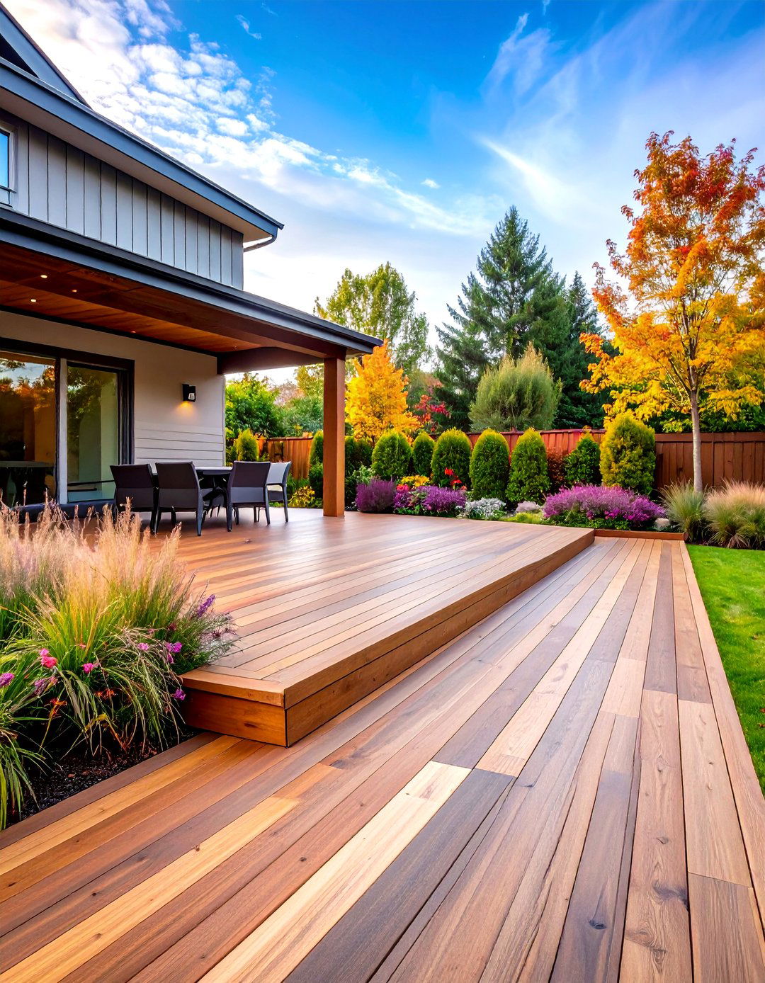 Composite Deck Chevron Pattern - 20 Composite Deck Ideas