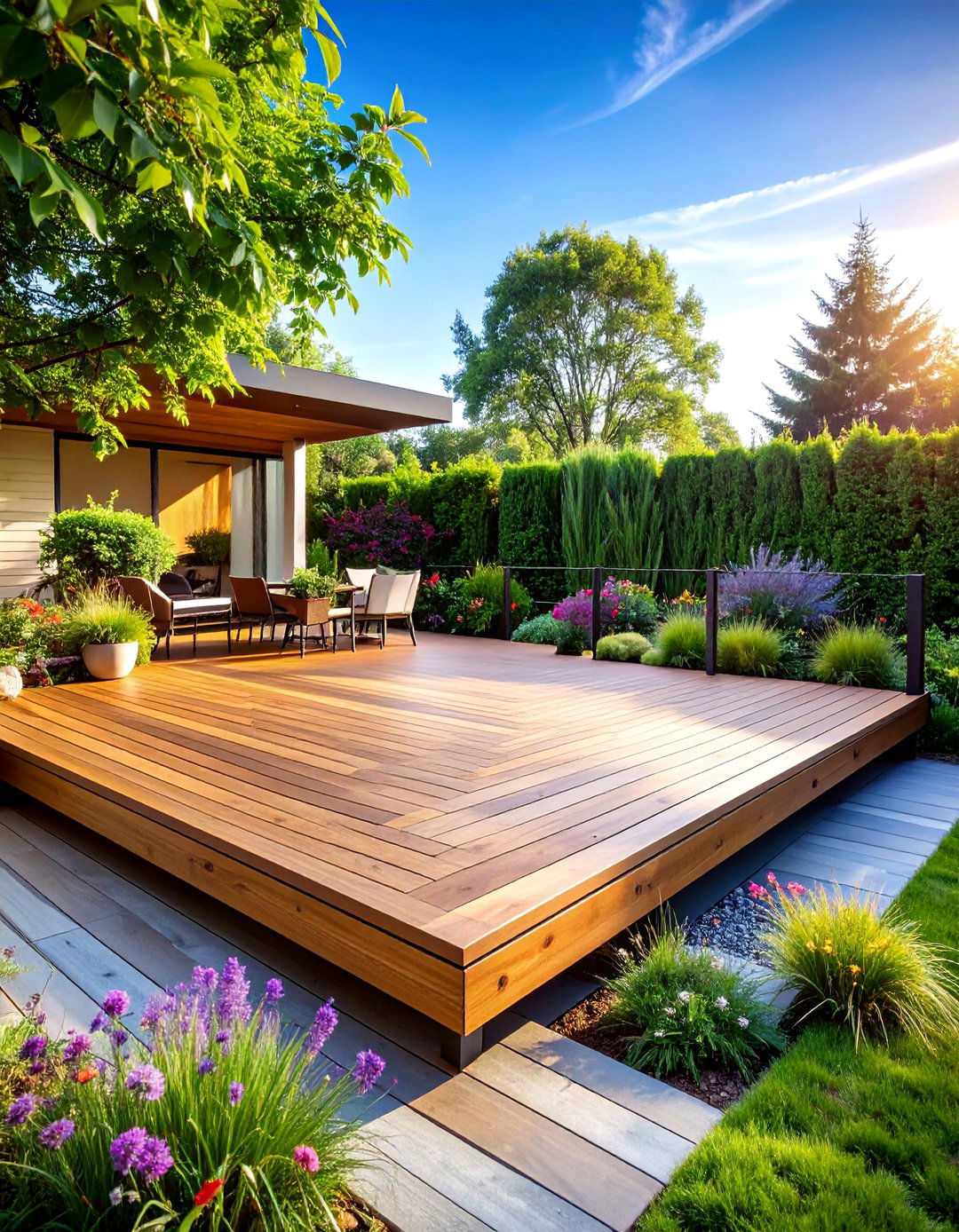 Composite Deck Floating Design - 20 Composite Deck Ideas