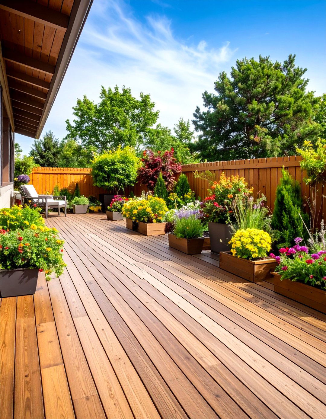 Composite Deck Garden Integration - 20 Composite Deck Ideas
