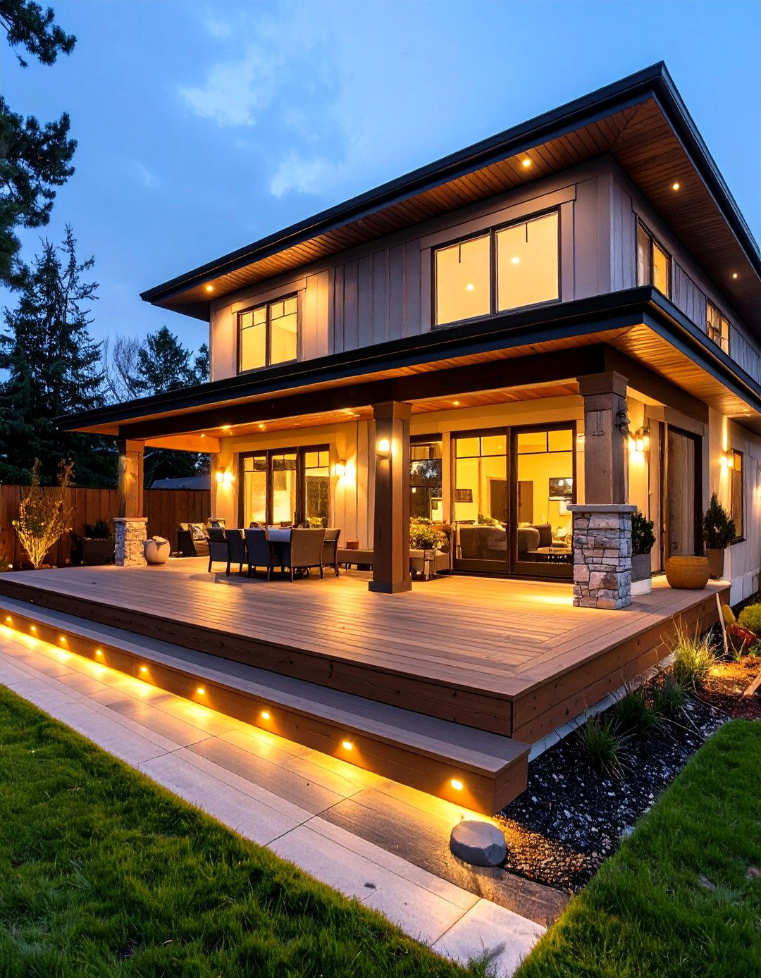 Composite Deck Lighting Integration - 20 Composite Deck Ideas
