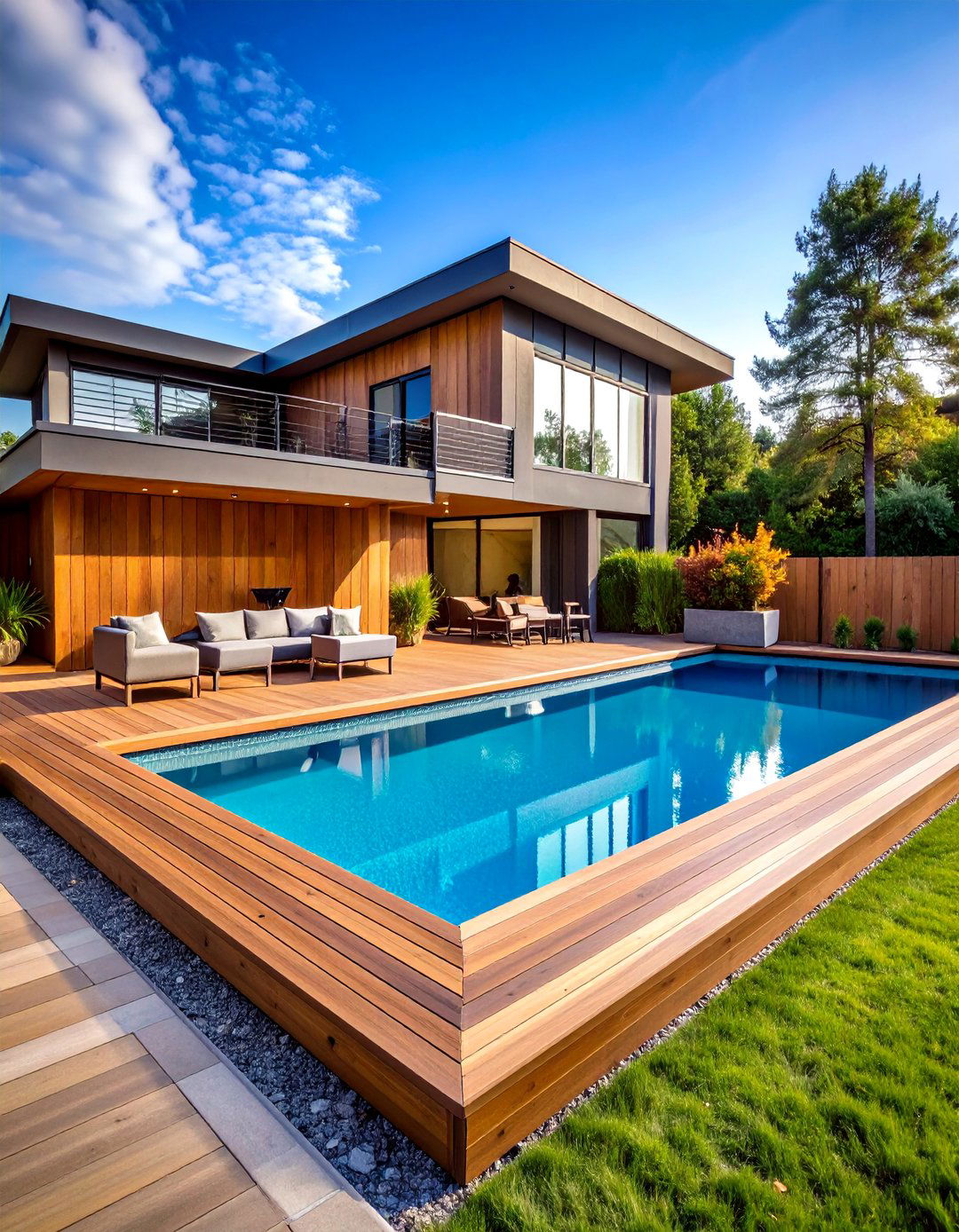 Composite Deck Pool Surround - 20 Composite Deck Ideas