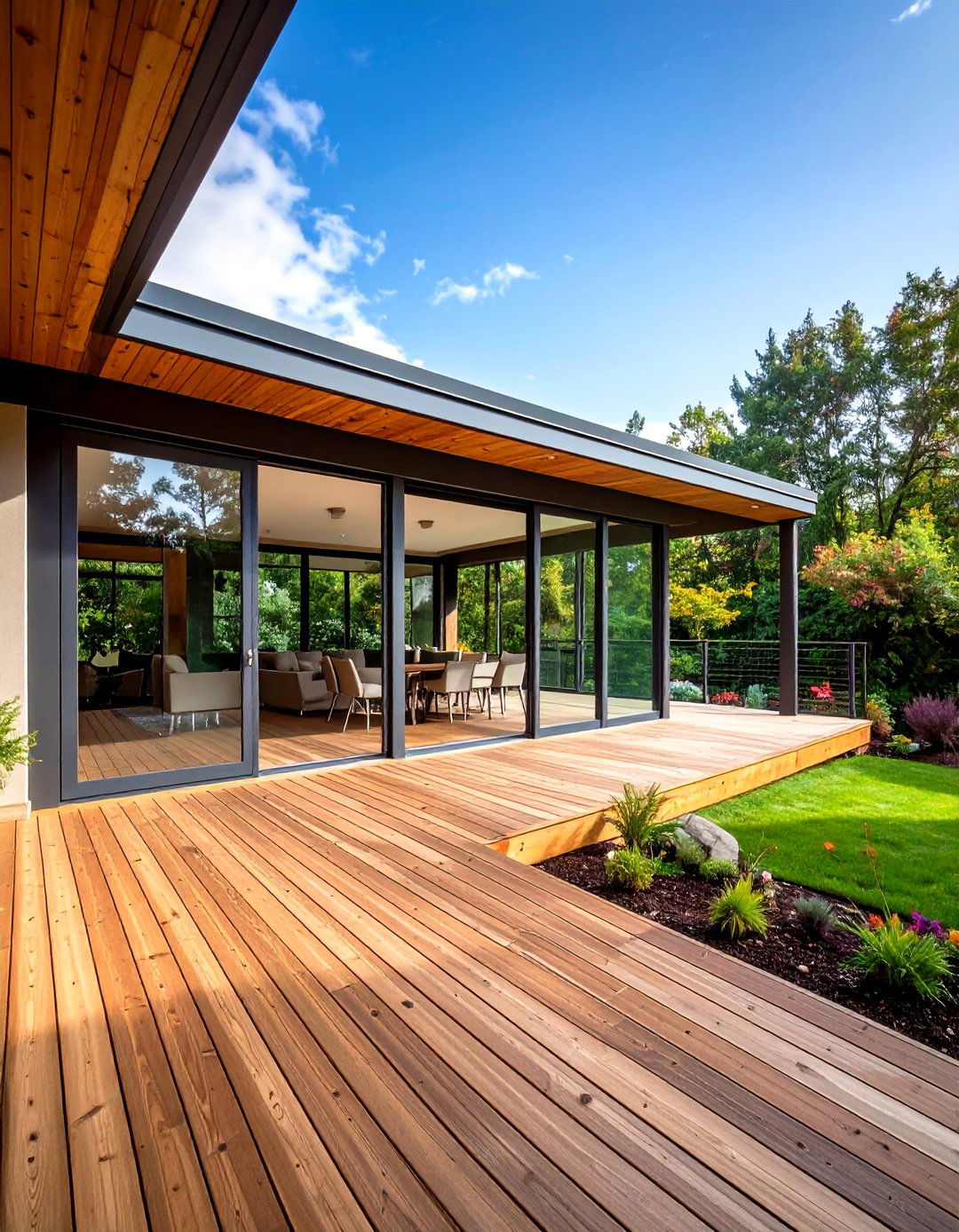 Composite Decking Beneath Screens - 20 Screened-in Deck Ideas