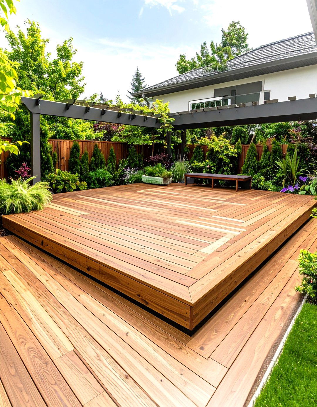 Composite Material Platform Deck for Low Maintenance - 20 Platform Deck Ideas