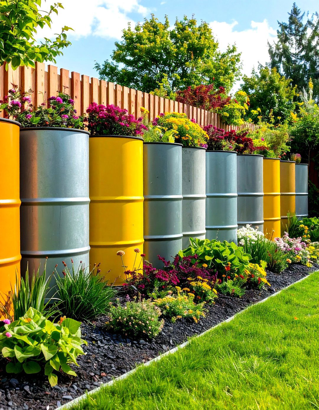 Composite Timber Retaining Wall - 20 Inexpensive Retaining Wall Ideas