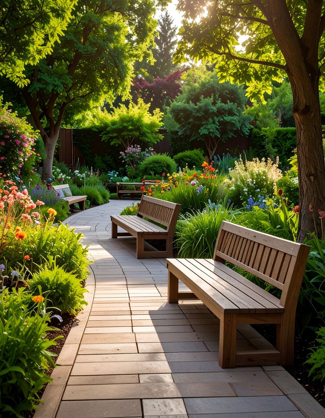Composite Walkway with Integrated Seating Areas - 20 Composite Walkway Ideas