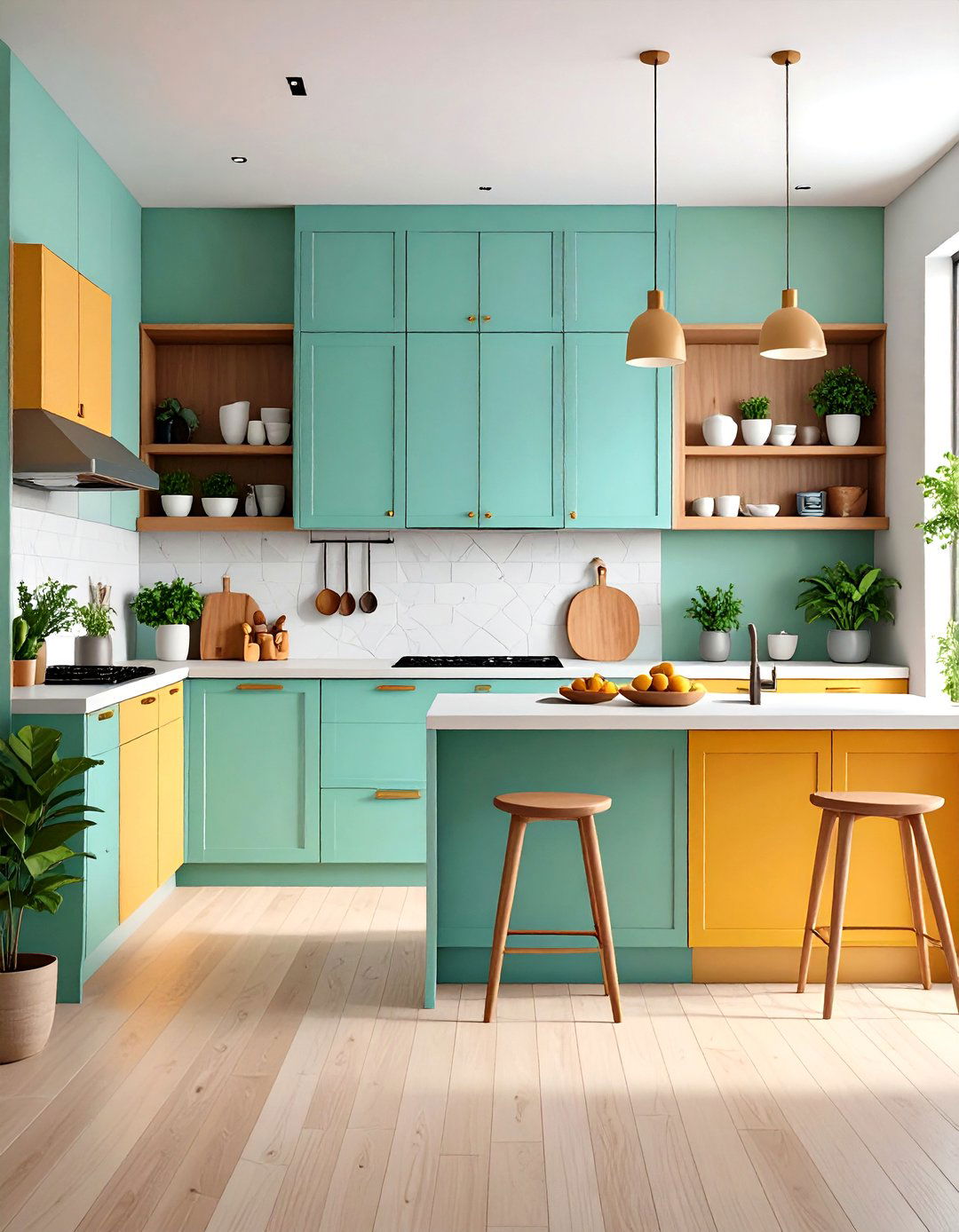 Concealed Storage Summer Kitchen Minimalism - 20 Summer Kitchen Ideas