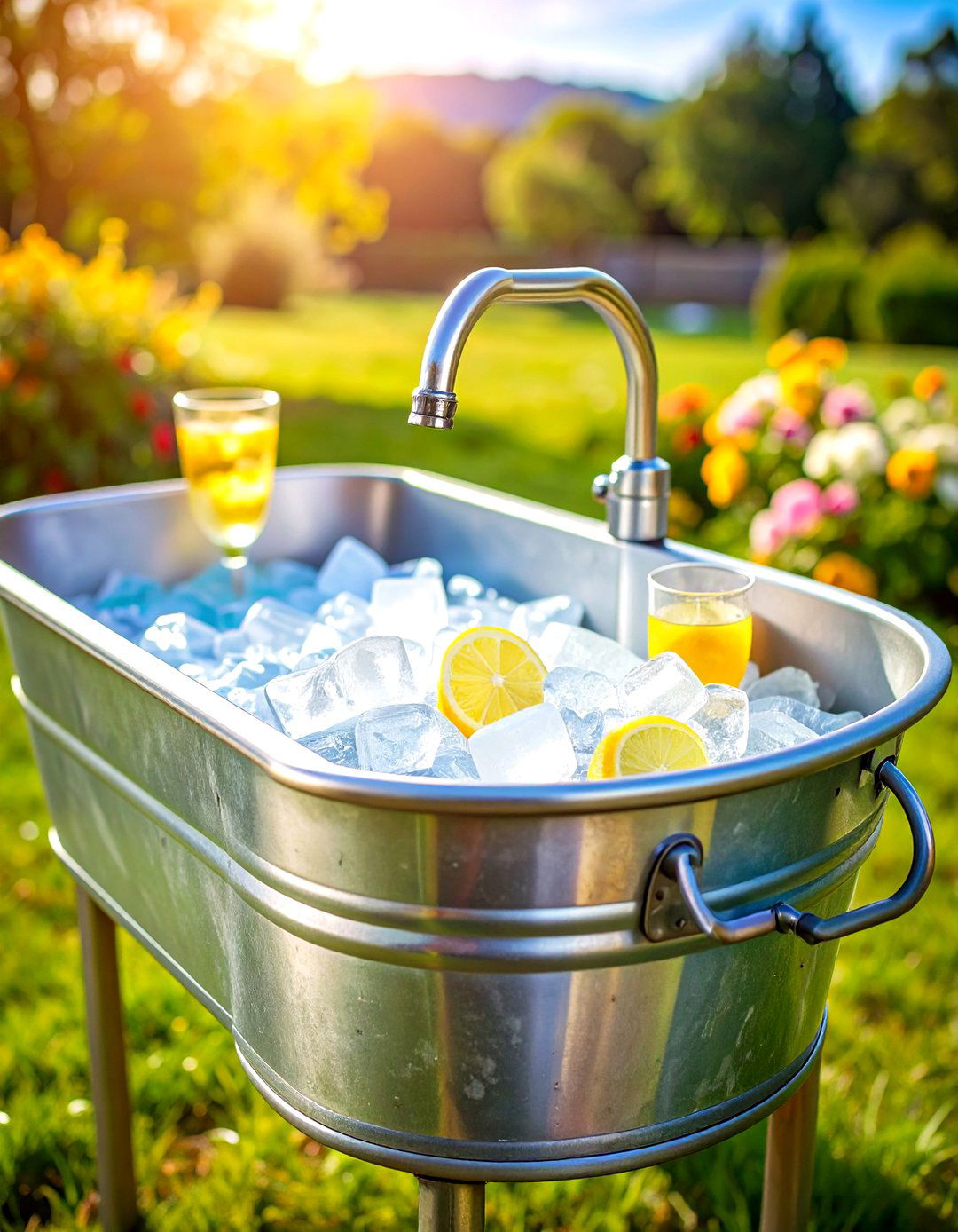 Concrete Countertop Workstation Outdoor Sink - 20 outdoor sink ideas
