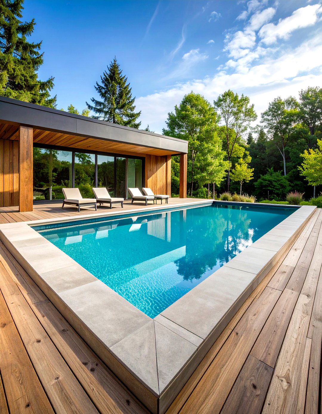 Concrete Deck Level Pools - 20 Small Pool Ideas