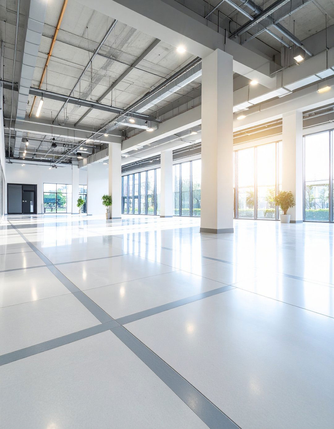 Concrete Floors with Decorative Saw Cut Patterns - 20 Concrete Floor Design Ideas