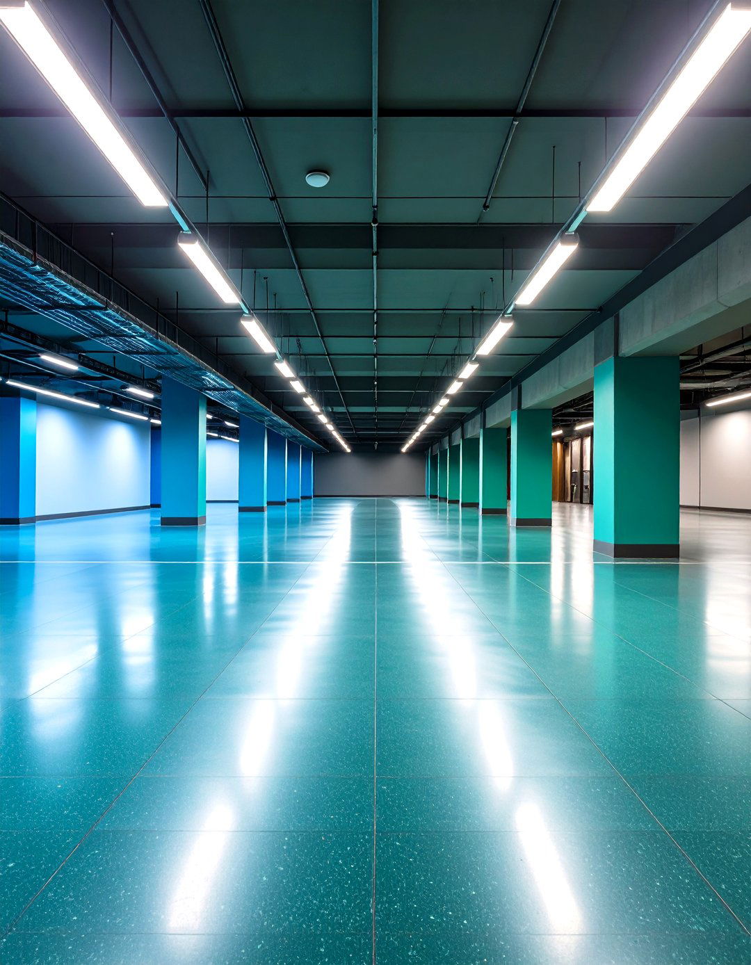 Concrete Floors with Glow in the Dark Aggregate Features - 20 Concrete Floor Design Ideas