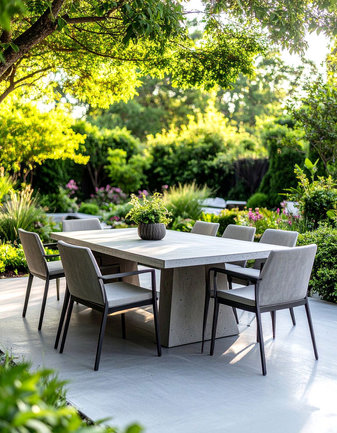 Concrete Garden Fire Pit Construction - 20 Concrete Garden Ideas