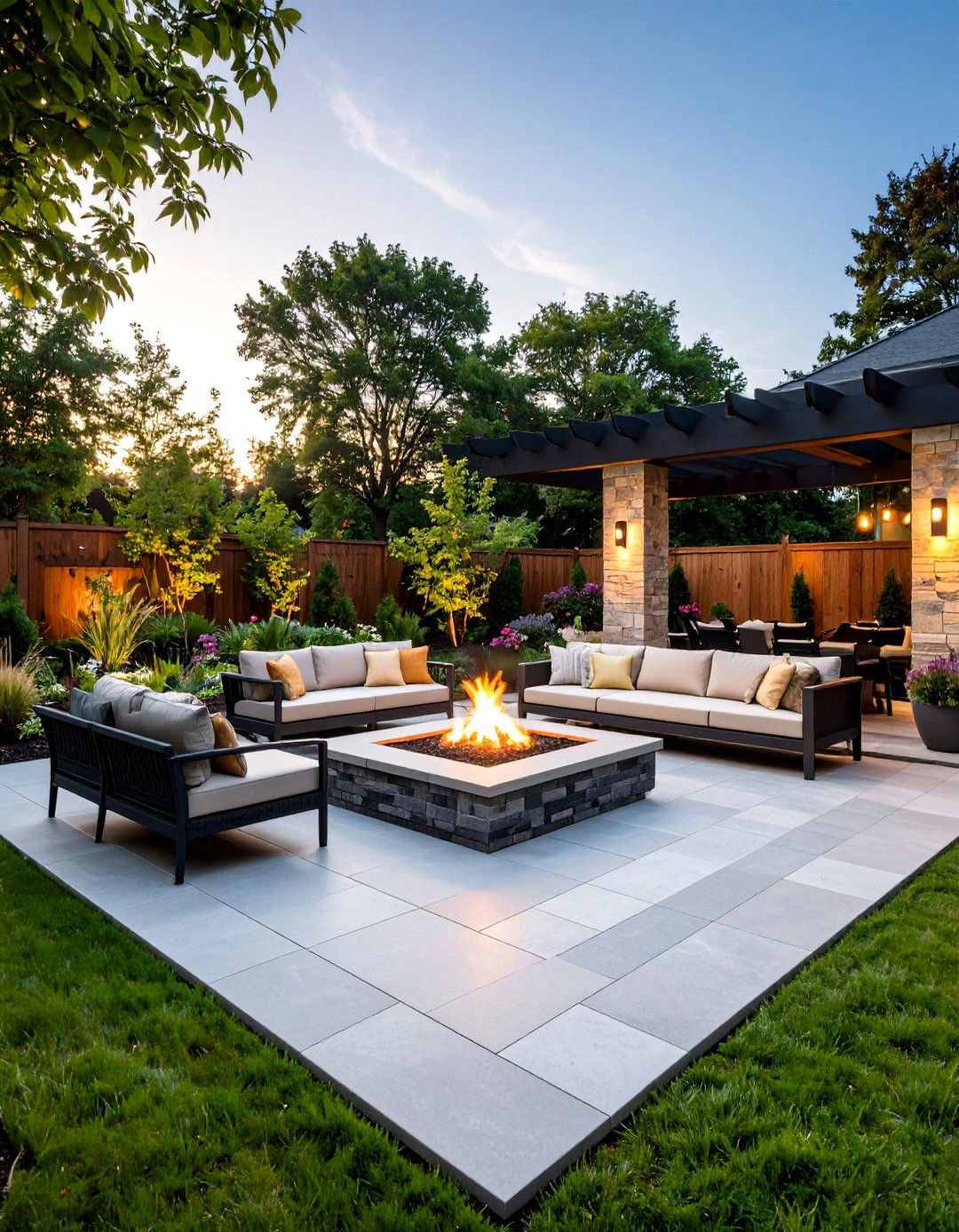 Concrete Garden Path Design - 20 Concrete Garden Ideas