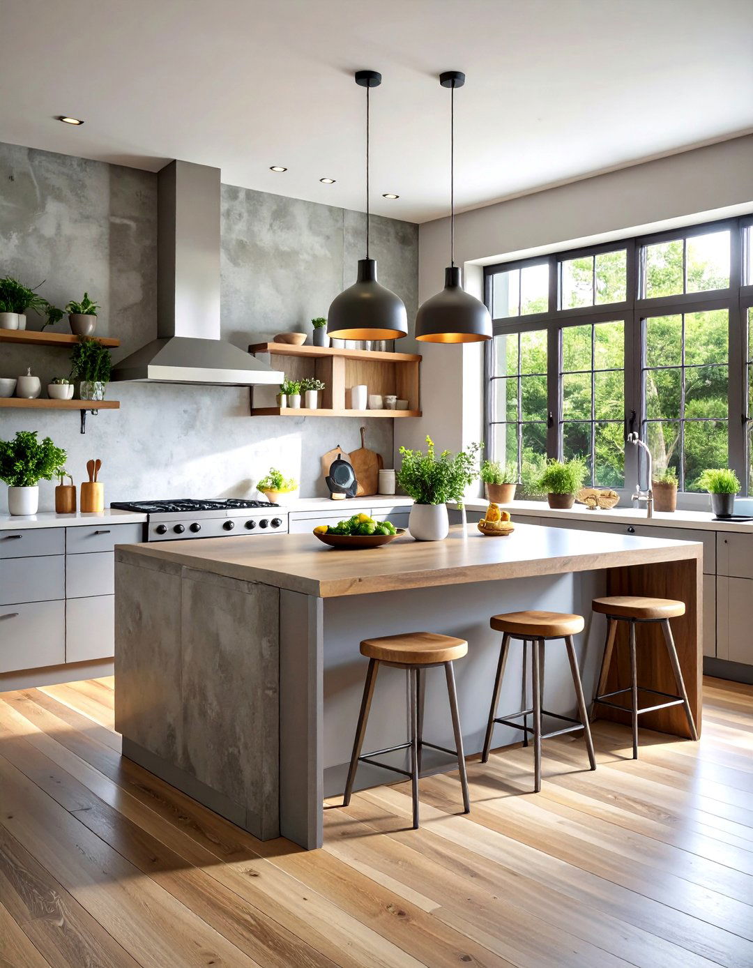 Concrete Kitchen Island Back Panel - 20 Kitchen Island Back Panel Ideas