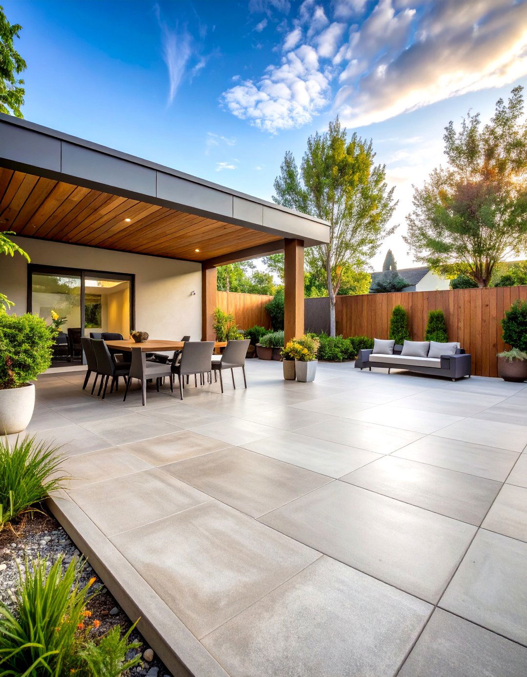 Concrete Patio Overlay Resurfacing - 20 Concrete Patio Ideas on a Budget